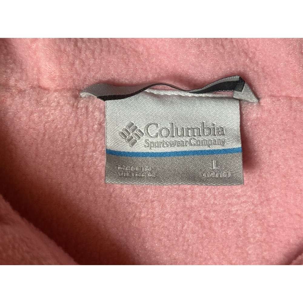 Columbia Jacket Girls 14 /16 Pink Windbreaker Colorblock PFG Vented Lightweight - Picture 6 of 9
